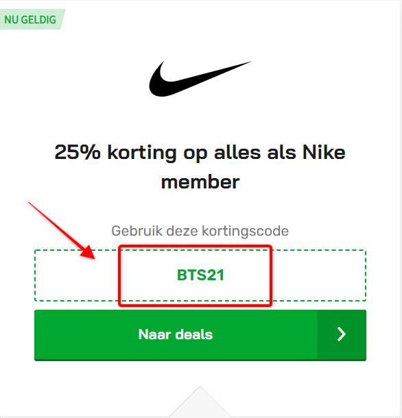 Beschrijving kortingscode kopiëren